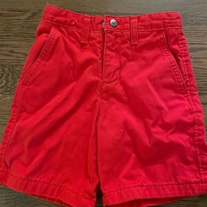 Boys size 5 red shorts